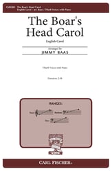 The Boar's Head Carol TBB choral sheet music cover